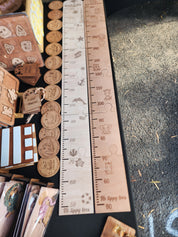 Engraved Timber Height Chart