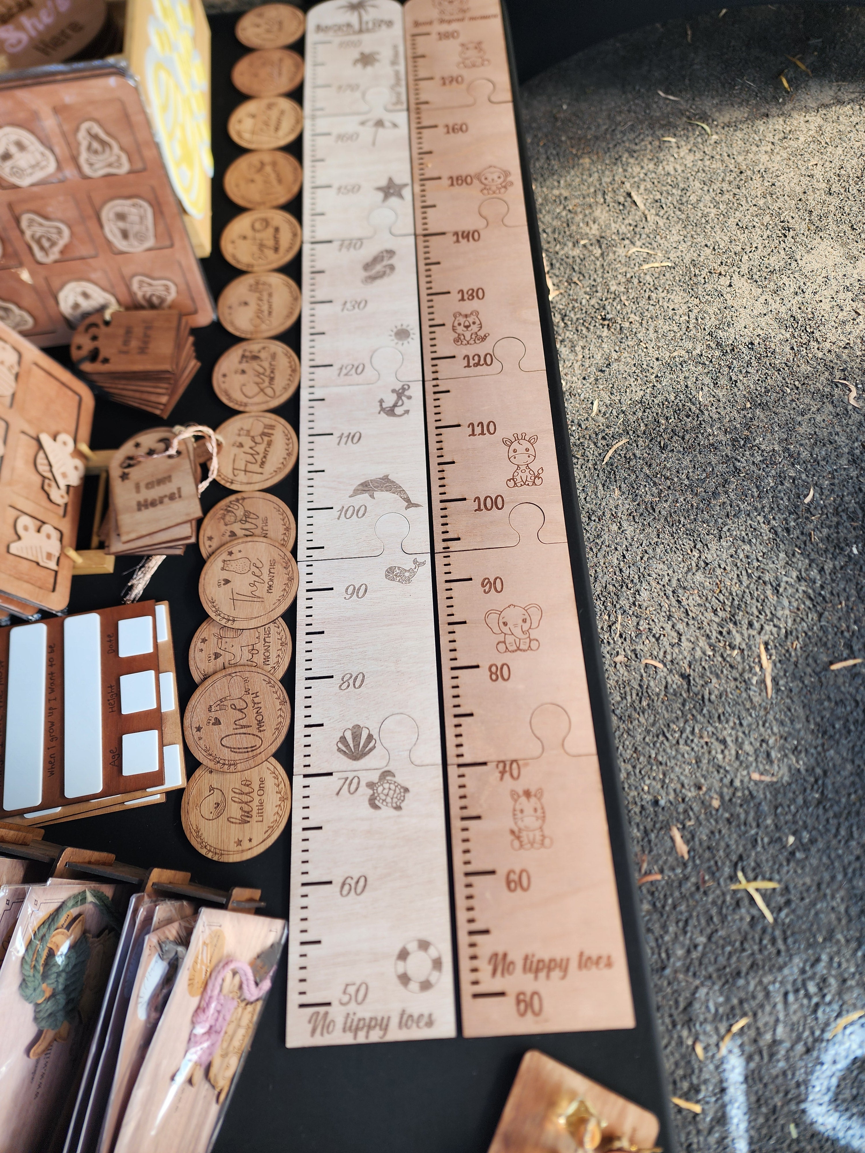 Engraved Timber Height Chart