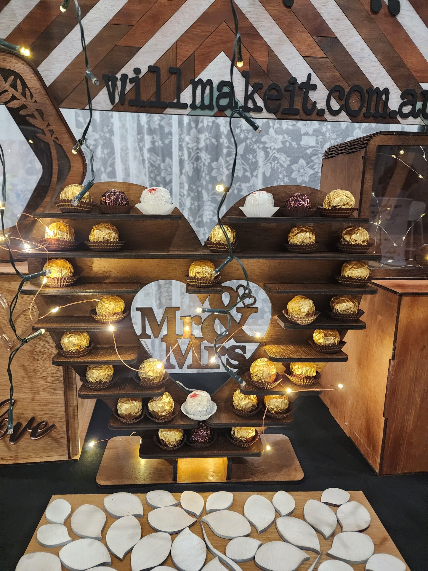 Ferrero Rochere chocolate wedding stand