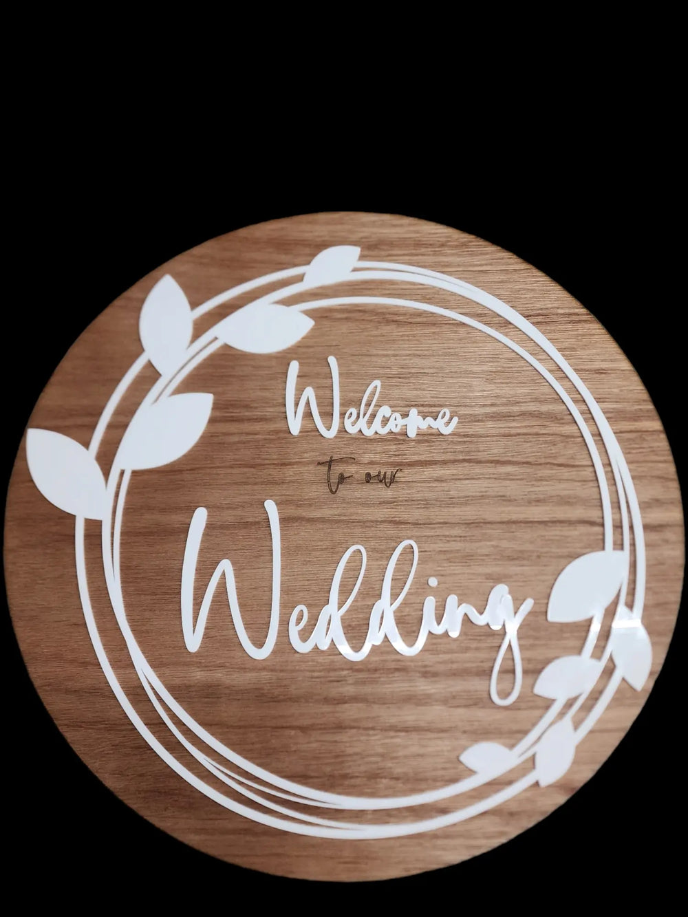 Wedding Circular Sign Will Make It