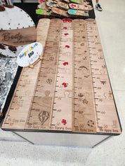 Engraved Timber Height Chart