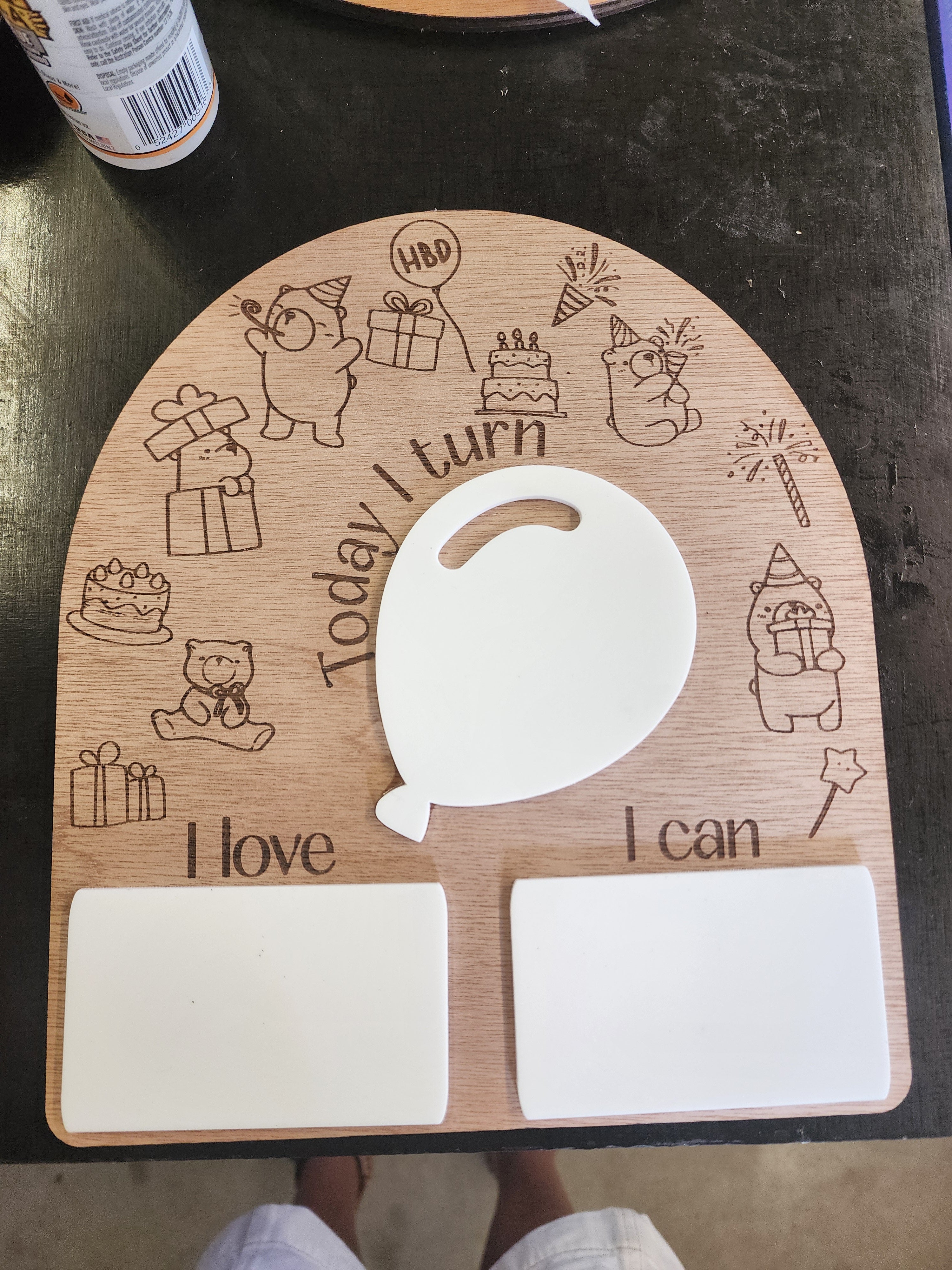 Birthday Plaque Photo Prop