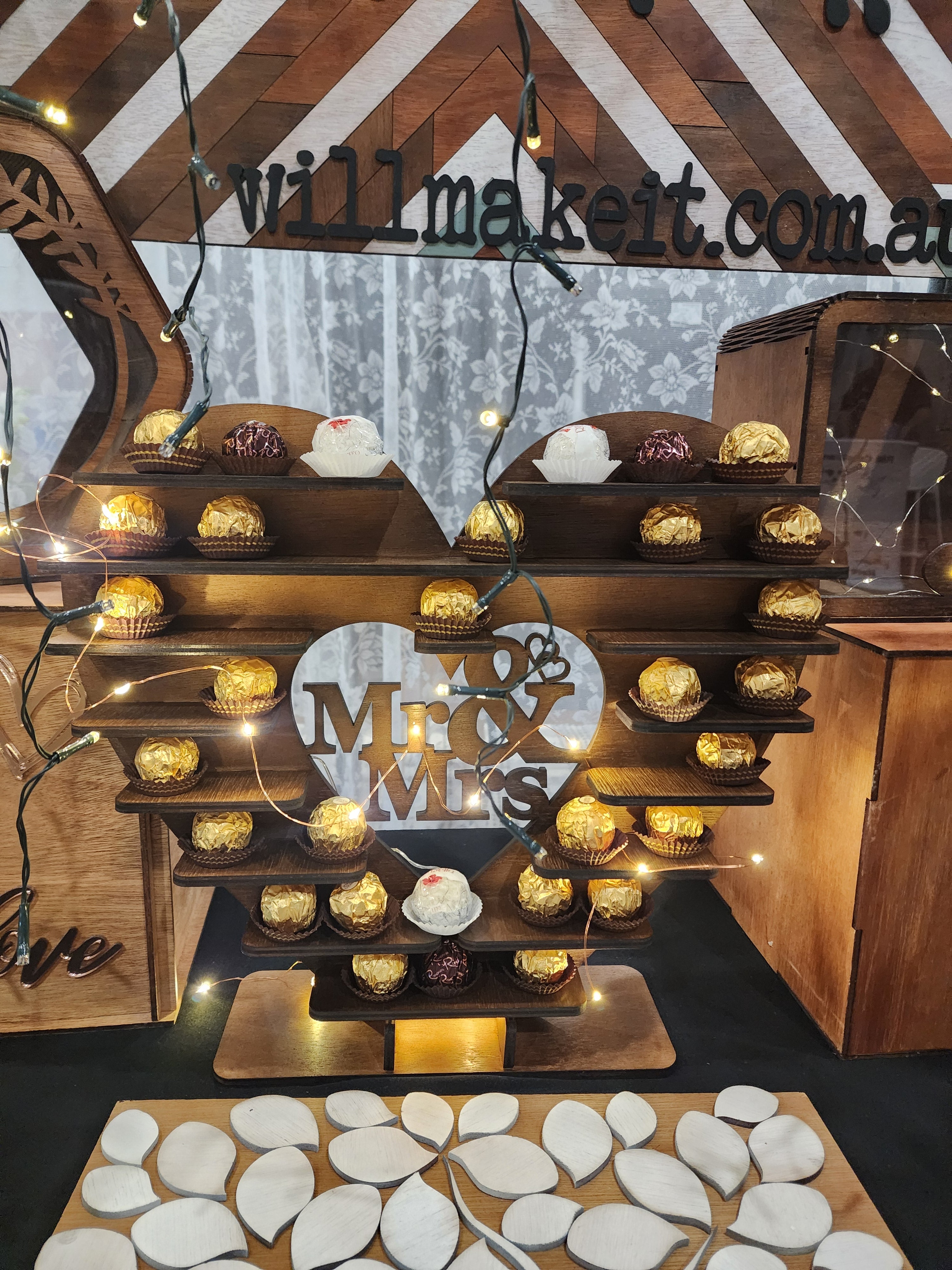 Ferrero Rochere Chocolate Wedding Stand