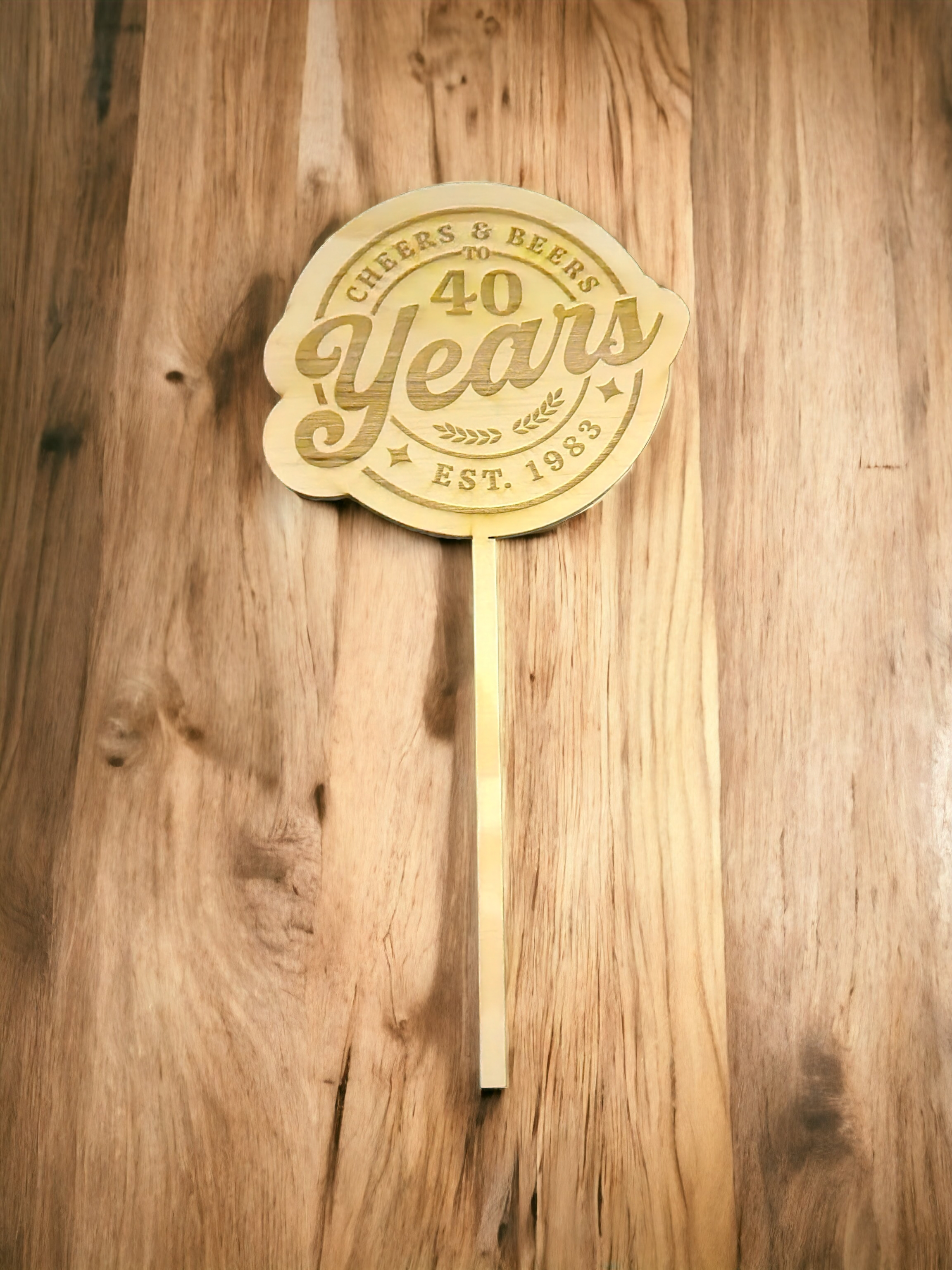 Cake Topper 1 Layer