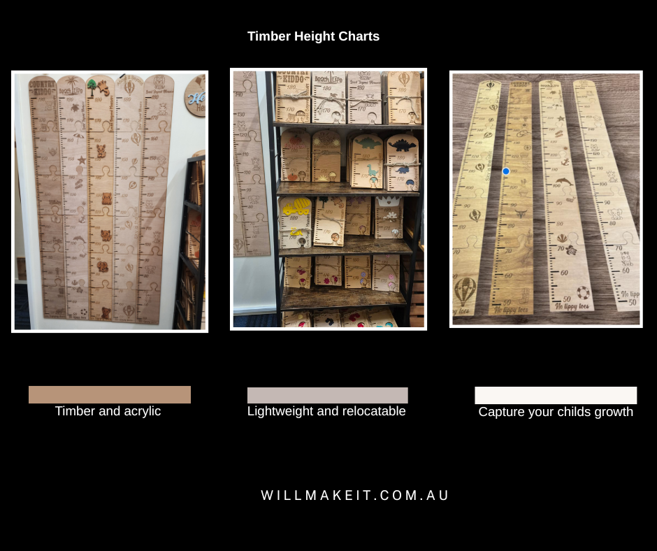 Acrylic Timber Height Chart Will Make It