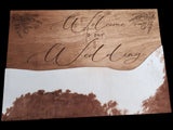 Cowhide Wedding Sign Will Make It