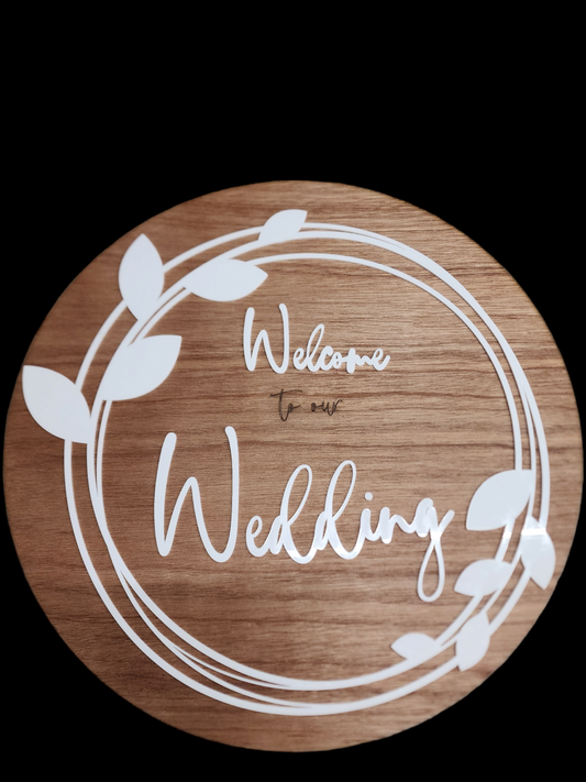 Wedding Circular Sign