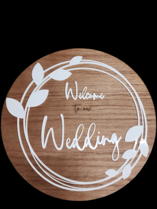 Wedding Circular Sign Will Make It