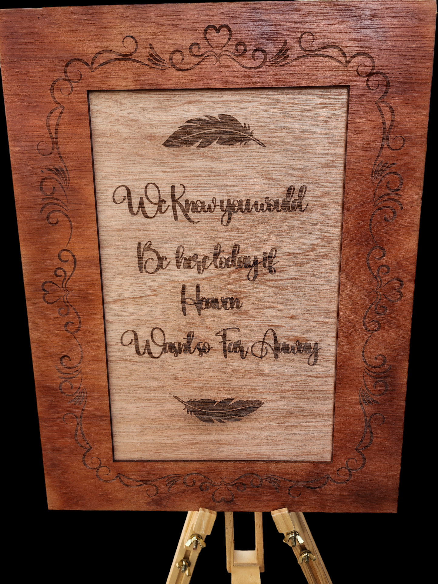 Wedding sign for bereaved guests Angels sign