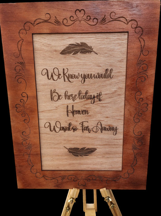 Wedding Sign For Bereaved Guests Angels Sign Will Make It