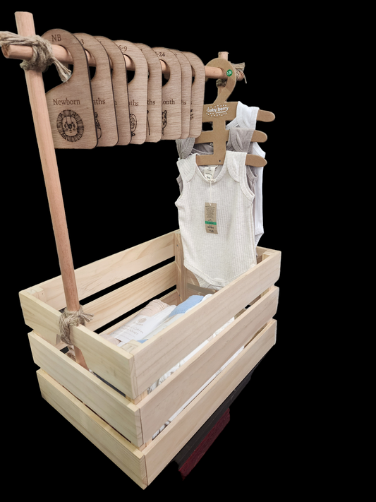 Baby Shower Wooden Crate