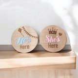 Timber & Acrylic Birth Announcement Will Make It