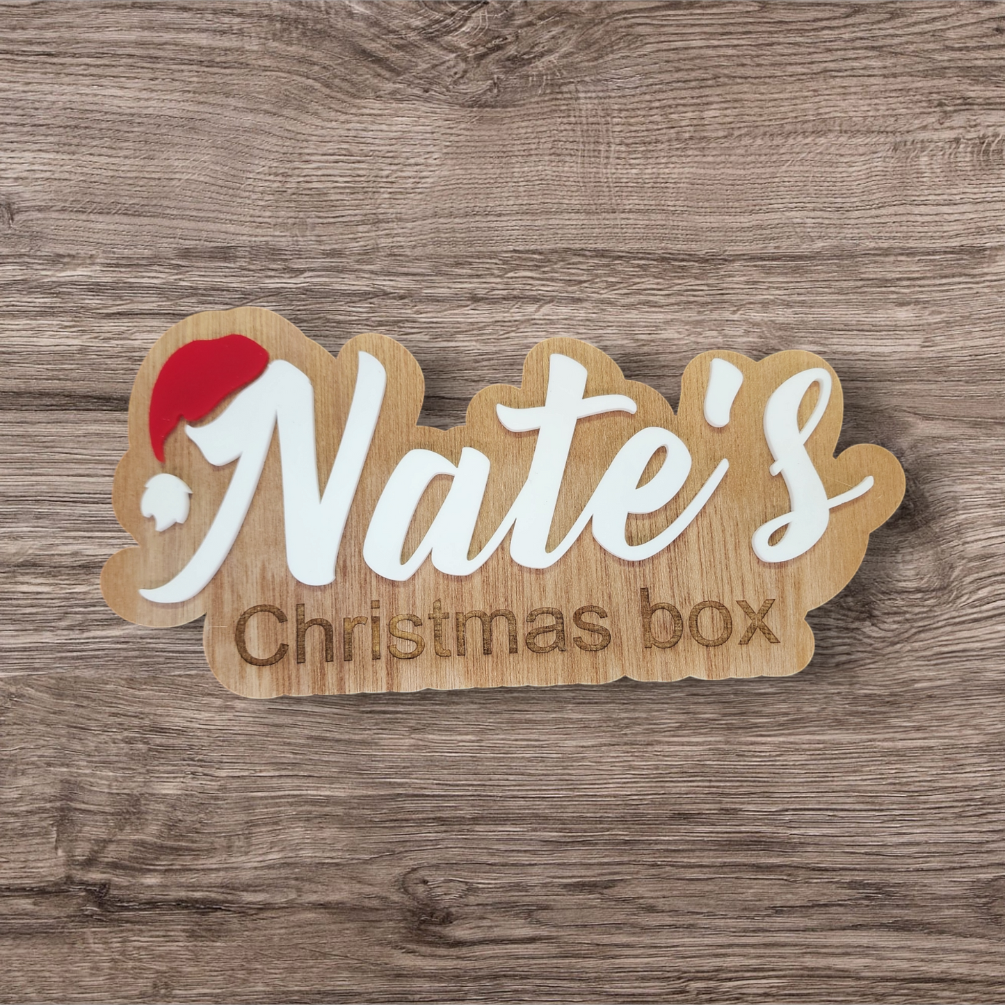 Christmas box tag