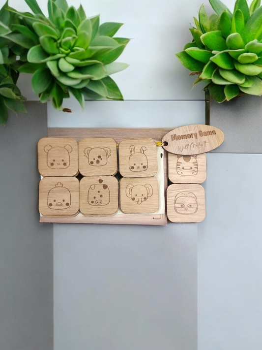 Memory game timber animals
