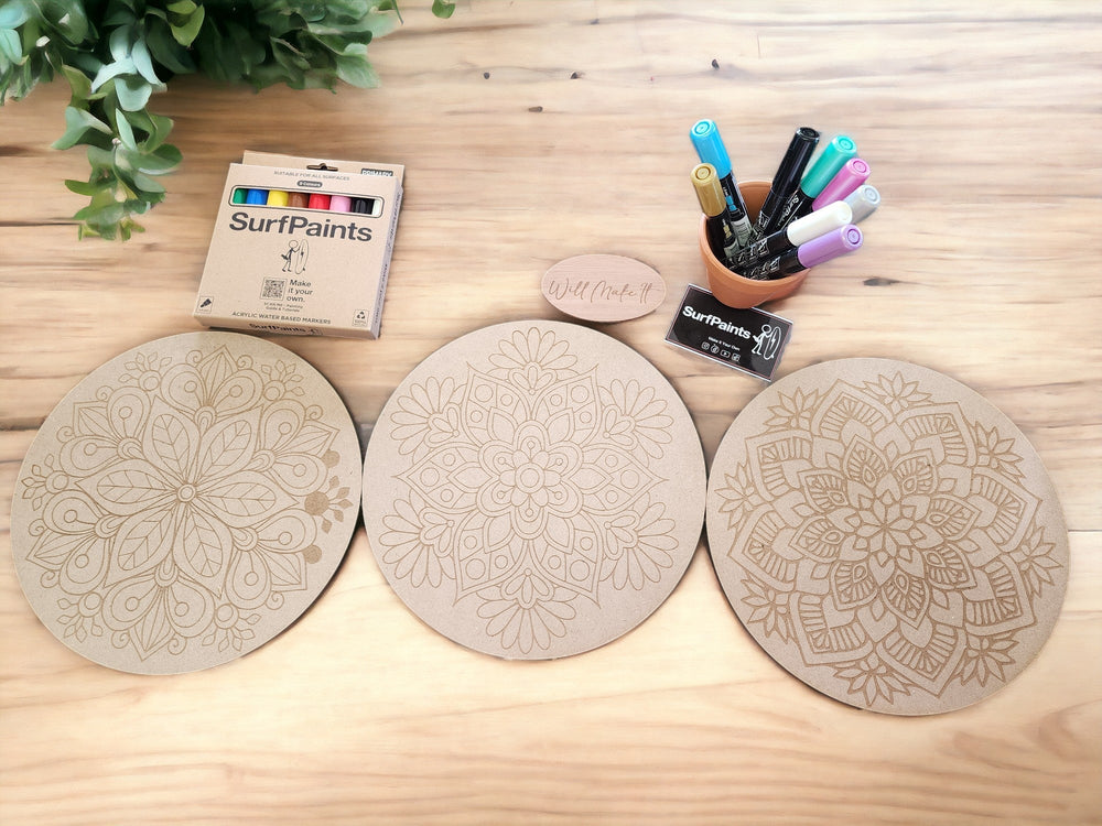 Mandala Large Pack With Surf Paint Pens Will Make It