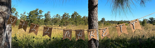 Bunting Timber & Acrylic (Per Letter) Will Make It