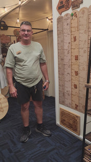 Engraved Timber Height Chart