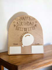 Birthday Plaque Photo Prop