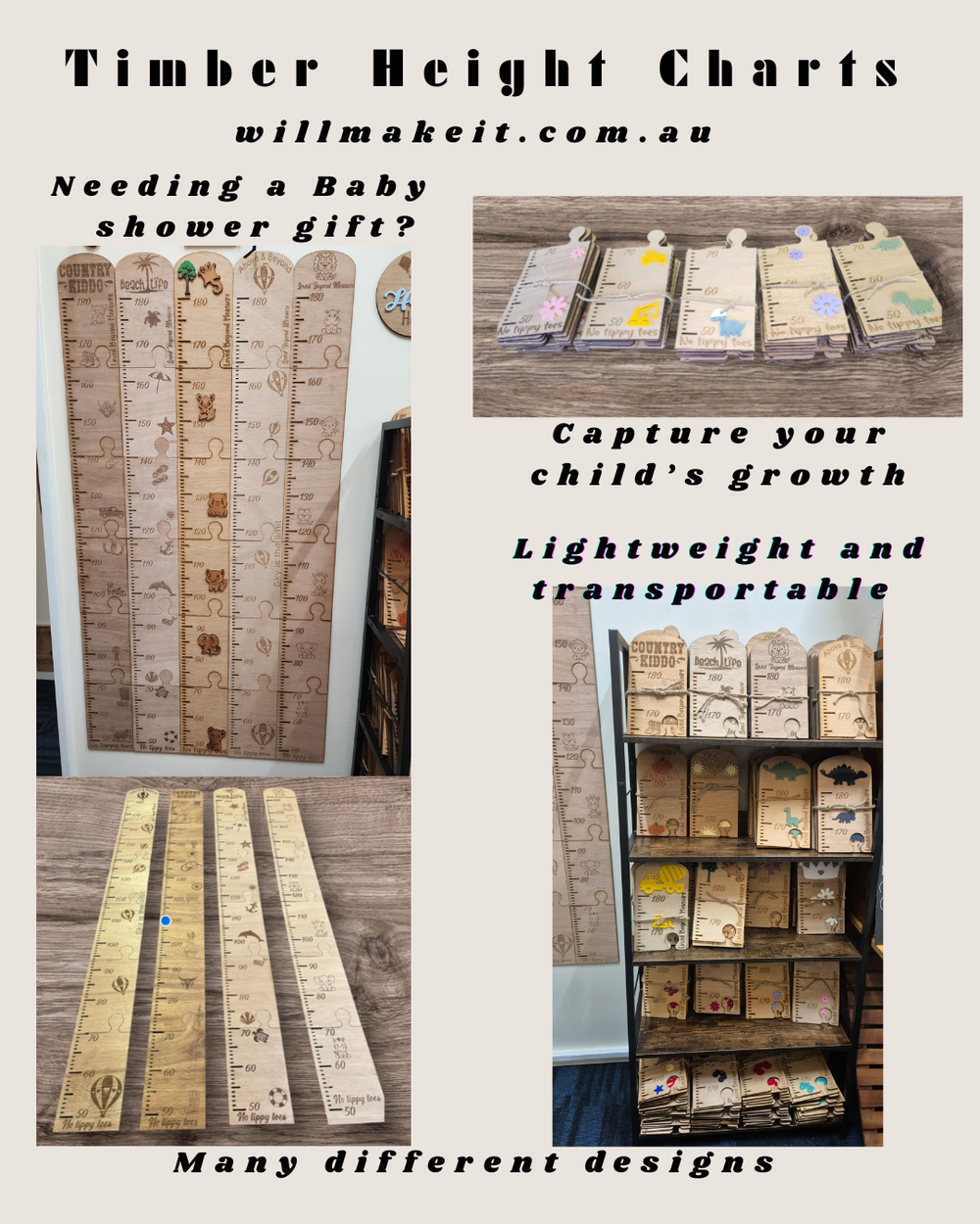 Engraved Timber Height Chart Will Make It